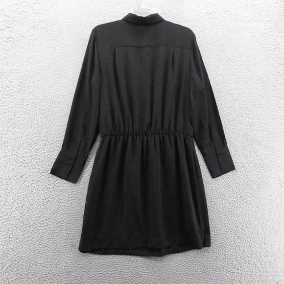 Banana Republic Long Sleeve Shirt Dress Size  10 Black Womens Classic Career - Picture 2 of 13